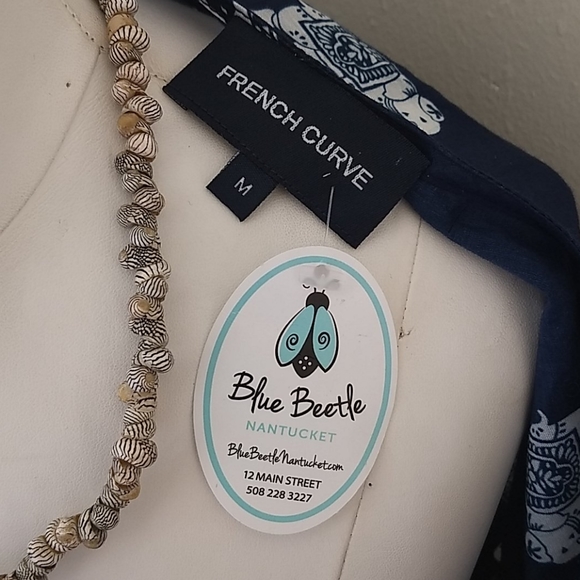 COPY - French Curve Navy Elephant Tunic - Picture 2 of 3